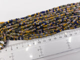 Aged Picasso Glasperlen 4 mm - Farbe Purple Matte Mix