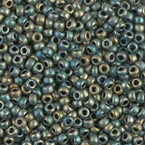 Miyuki 8/0 Round Seed Bead, Farbe Matte Patina AB