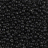 Miyuki 8/0 Round Seed Bead, Farbe Black Opaque