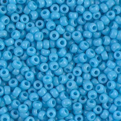 Miyuki 8/0 Round Seed Bead, Farbe Opaque Light Blue - bead&more