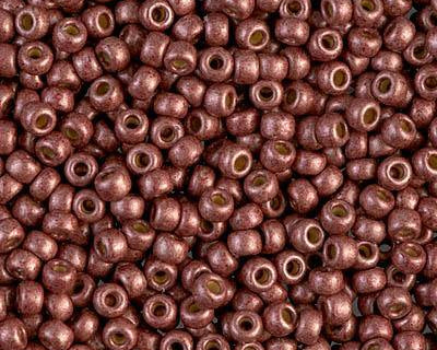 0 Round Seed Bead, Farbe Duracoat Matte Galv Dk Berry - bead&more