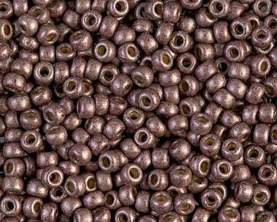 0 Round Seed Bead, Farbe Duracoat Matte Galv Dk Mauve - bead&more