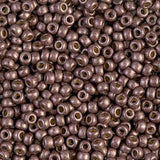 Miyuki 6/0 Round Seed Bead, Farbe Duracoat Matte Galv Dk Mauve