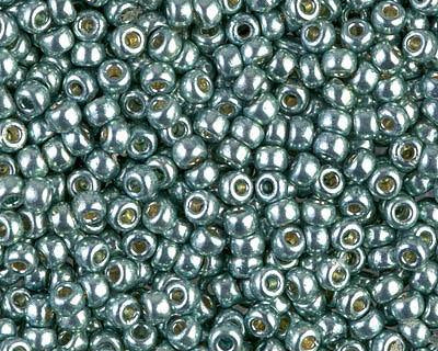 0 Round Seed Bead, Farbe Duracoat Galv Dk Seafoam - bead&more