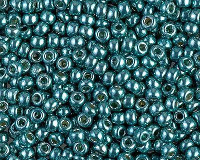0 Round Seed Bead, Farbe Duracoat Galv Seafoam - bead&more