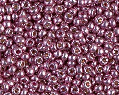 0 Round Seed Bead, Farbe Duracoat Galv Dusty Orchid - bead&more
