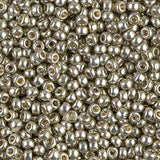 Miyuki 8/0 Round Seed Bead, Farbe Duracoat Galv Lt Smoky Pewter