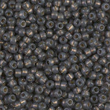 Miyuki 8/0 Round Seed Bead, Farbe Duracoat S/L Smoke Gray