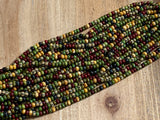 Aged Picasso Glasperlen 4 mm - Farbe Jungle Mix