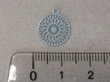 Anhänger Metall "Bohemian Mandala", Farbe blau