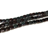 CZECH MATES 2-LOCH TILE 6MM, Farbe 01 HEMATITE PURPLE LUSTER