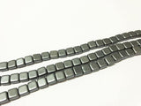 CZECH MATES 2-LOCH TILE 6MM, Farbe 03 MATTE HEMATITE