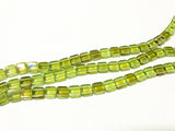 CZECH MATES 2-LOCH TILE 6MM, Farbe 16 TWILIGHT PERIDOT