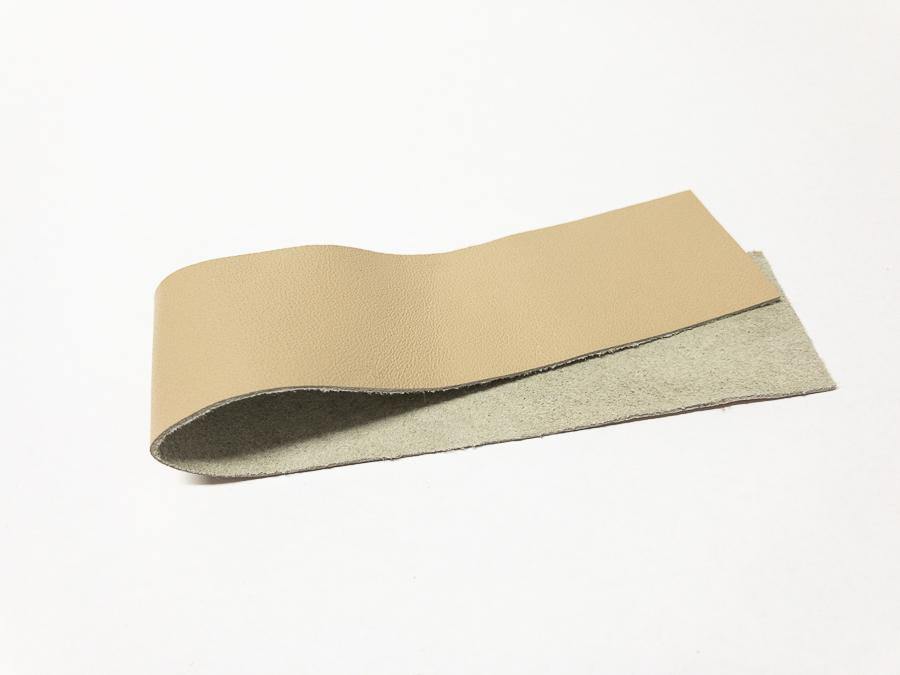 Lederstreifen 3 cm -  Farbe 07 light beige - bead&more