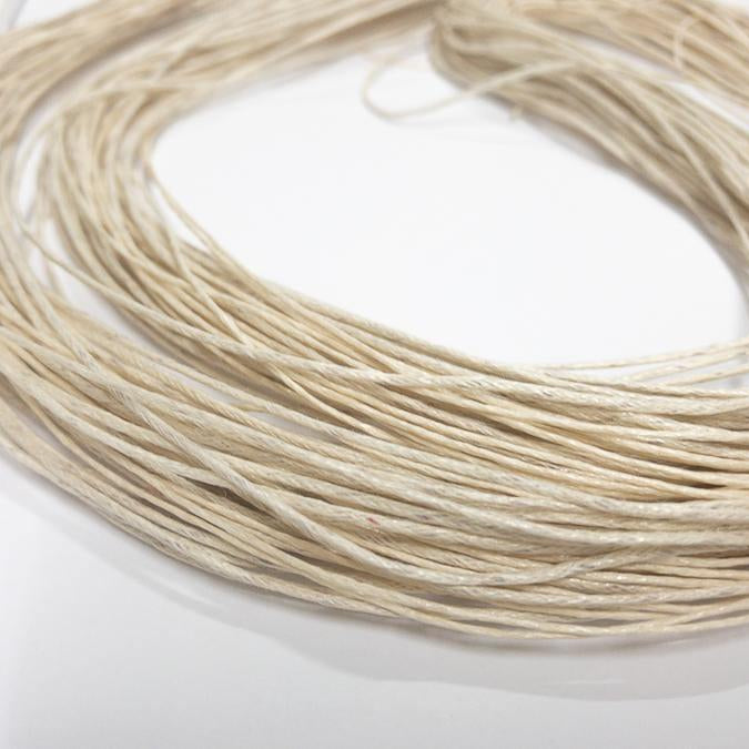 Baumwollkordeln gewachst 1 mm, Farbe 05 hellbeige - bead&more