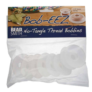 Kordel-Spulen / No-Tangle Thread Bobbins, 4.8 cm - 8 Stück - bead&more