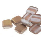 CZECH MATES 2-LOCH TILE 6MM, Farbe 23 MATTE APOLLO GOLD