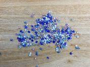 Perles de Verre Delica 11/0 - Mélange Bleu Caraïbes