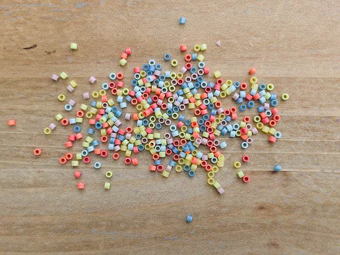 Perle di vetro Delica 11/0 - Mix Matte Rainbow