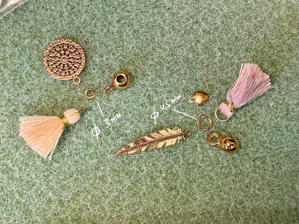 Anelli Ø 3 mm in metallo oro rosa - 20 pezzi