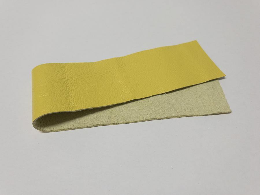 Lederstreifen 3 cm -  Farbe 01 lemon - bead&more