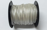 Lederkordel rund 2 mm, Farbe 02 metallic pearl