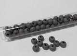 Perlen aus Holz, 6 mm, Farbe 09 dark steel
