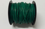 Lederkordel rund 1 mm, Farbe 27 natural gipsy smaragd green