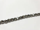 Glasschliffperlen feuerpoliert 6 mm, Farbe A25 Chrome