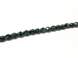 Glasschliffperlen feuerpoliert 6 mm, Farbe B57 Jet Picasso