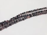Perle di vetro lucidato a fuoco 4mm, colore C1151 Lilac Black Moonlight