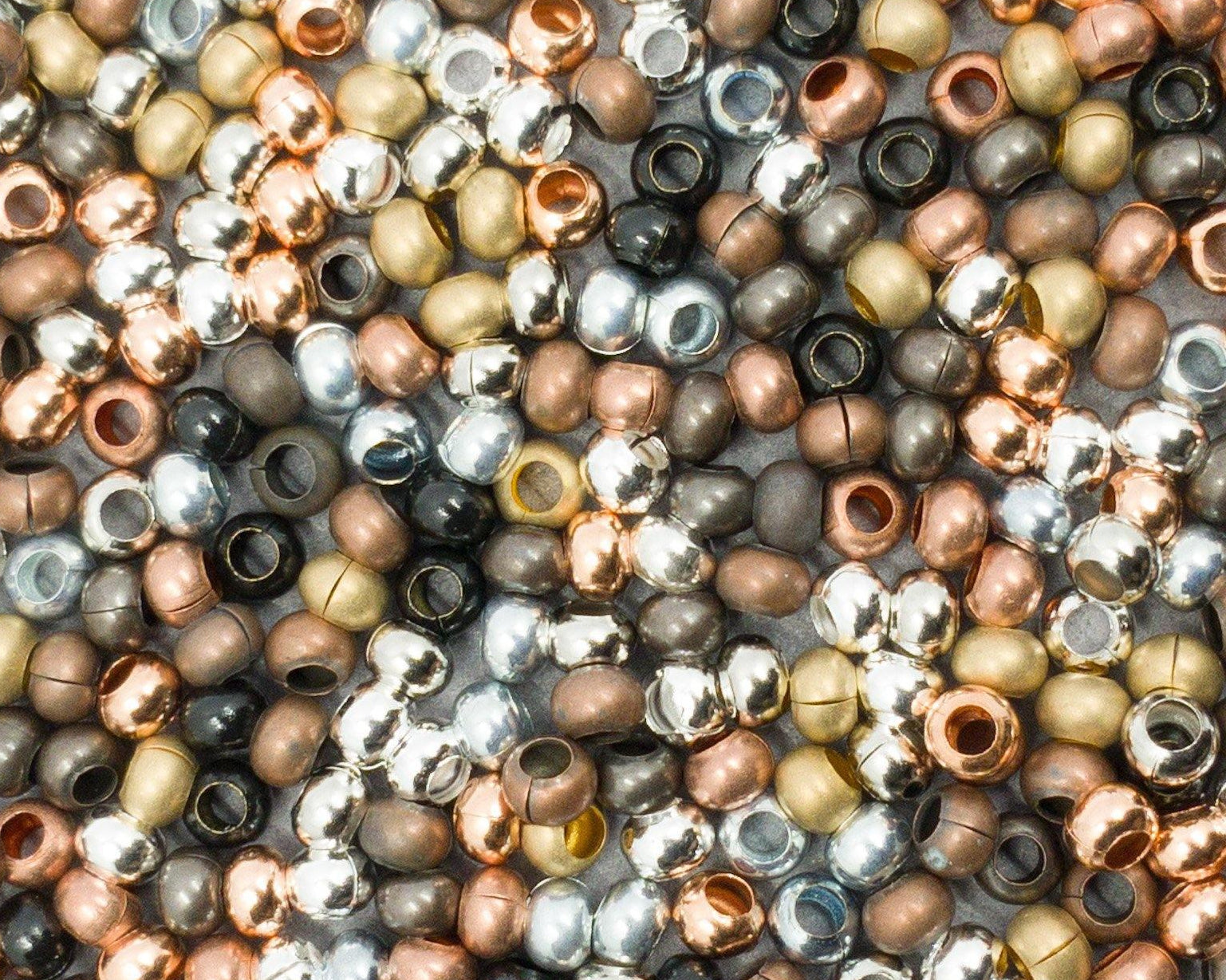 0 - Heavy Metal Seed Beads - MIX Metallic - bead&more