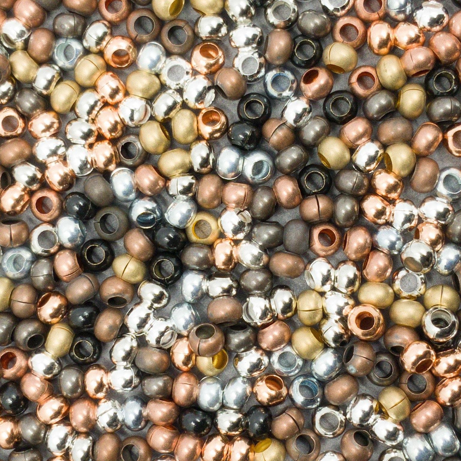 Metallperlen 6/0 - Heavy Metal Seed Beads - MIX Metallic - bead&more