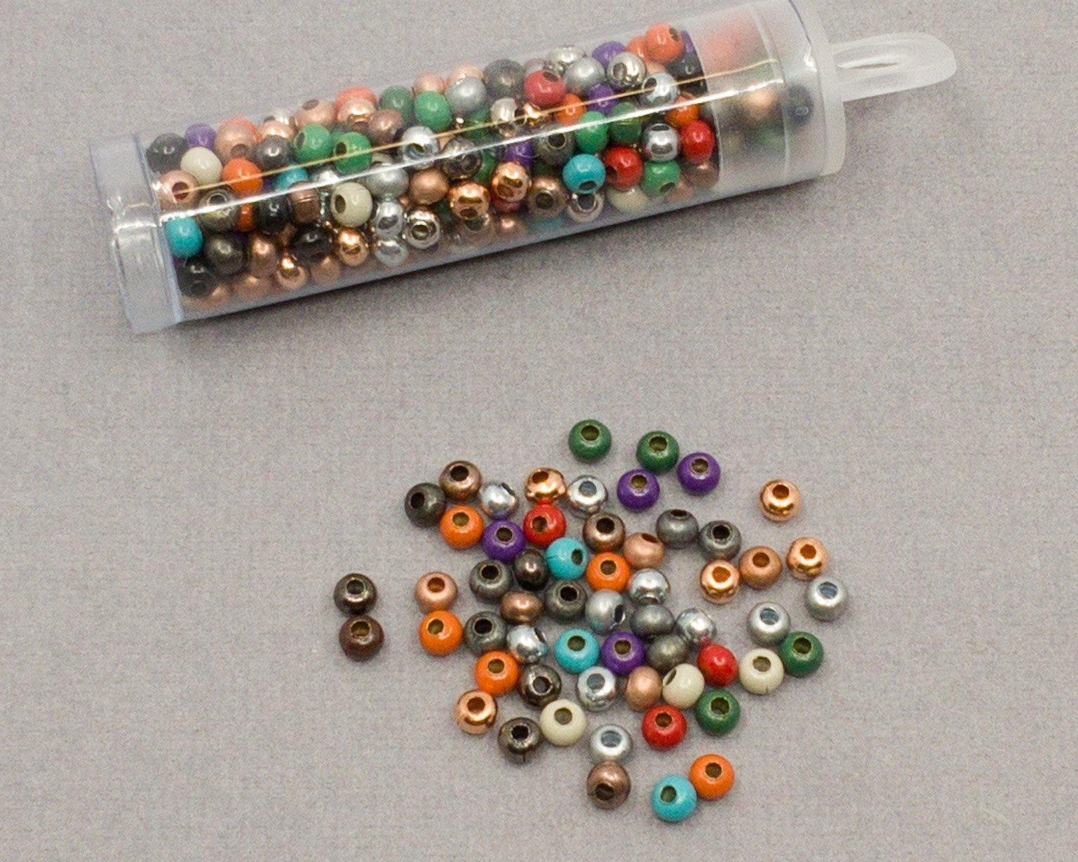 0 - Heavy Metal Seed Beads - MIX Multicolor Metallic - bead&more