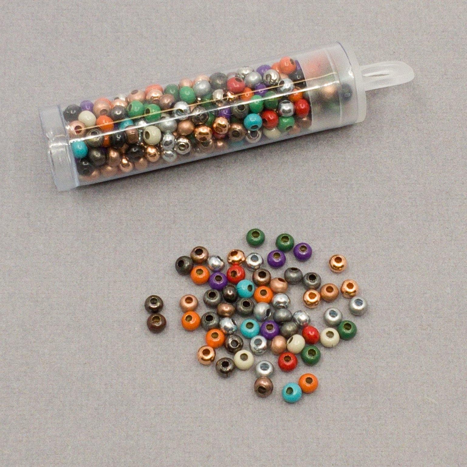 Metallperlen 8/0 - Heavy Metal Seed Beads - MIX Multicolor Metallic - bead&more