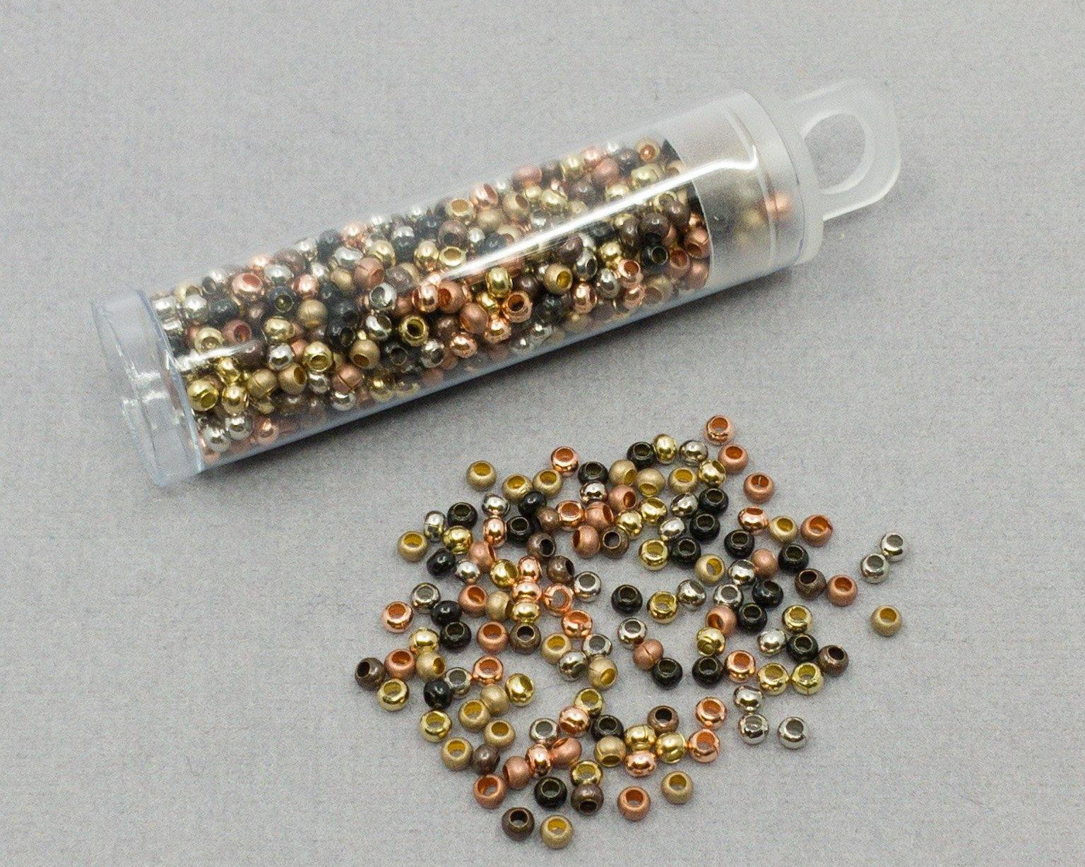 0 - Heavy Metal Seed Beads - MIX Metallic - bead&more