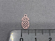 Anhänger Metall Ananas 11 mm, Farbe rosa - bead&more