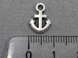 Anhänger Metall Anker 12 mm, Farbe altsilber