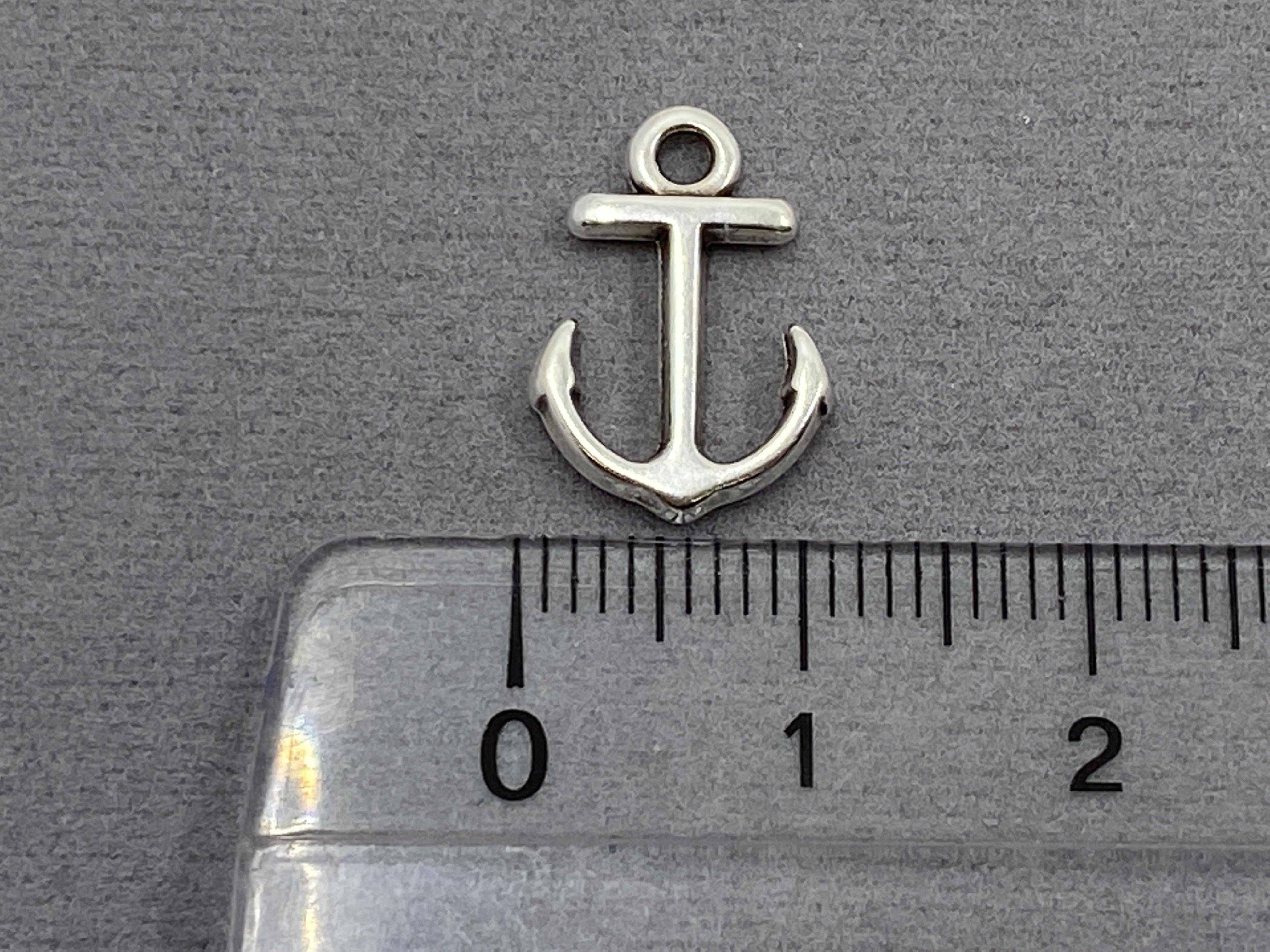 Anhänger Metall Anker 15 mm, Farbe altsilber - bead&more