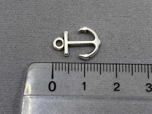 Anhänger Metall Anker 15 mm, Farbe altsilber - bead&more