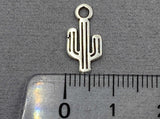 Anhänger Metall Kaktus 15 mm, Farbe altsilber