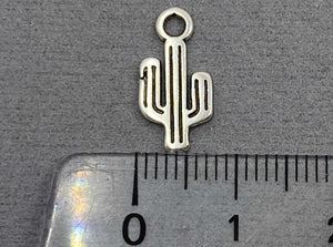 Anhänger Metall Kaktus 15 mm, Farbe altsilber - bead&more