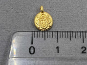 Anhänger Metall Ornament 10 mm, Farbe gold - bead&more