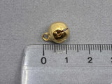 Anhänger Metall Glöckchen 6 mm, Farbe gold
