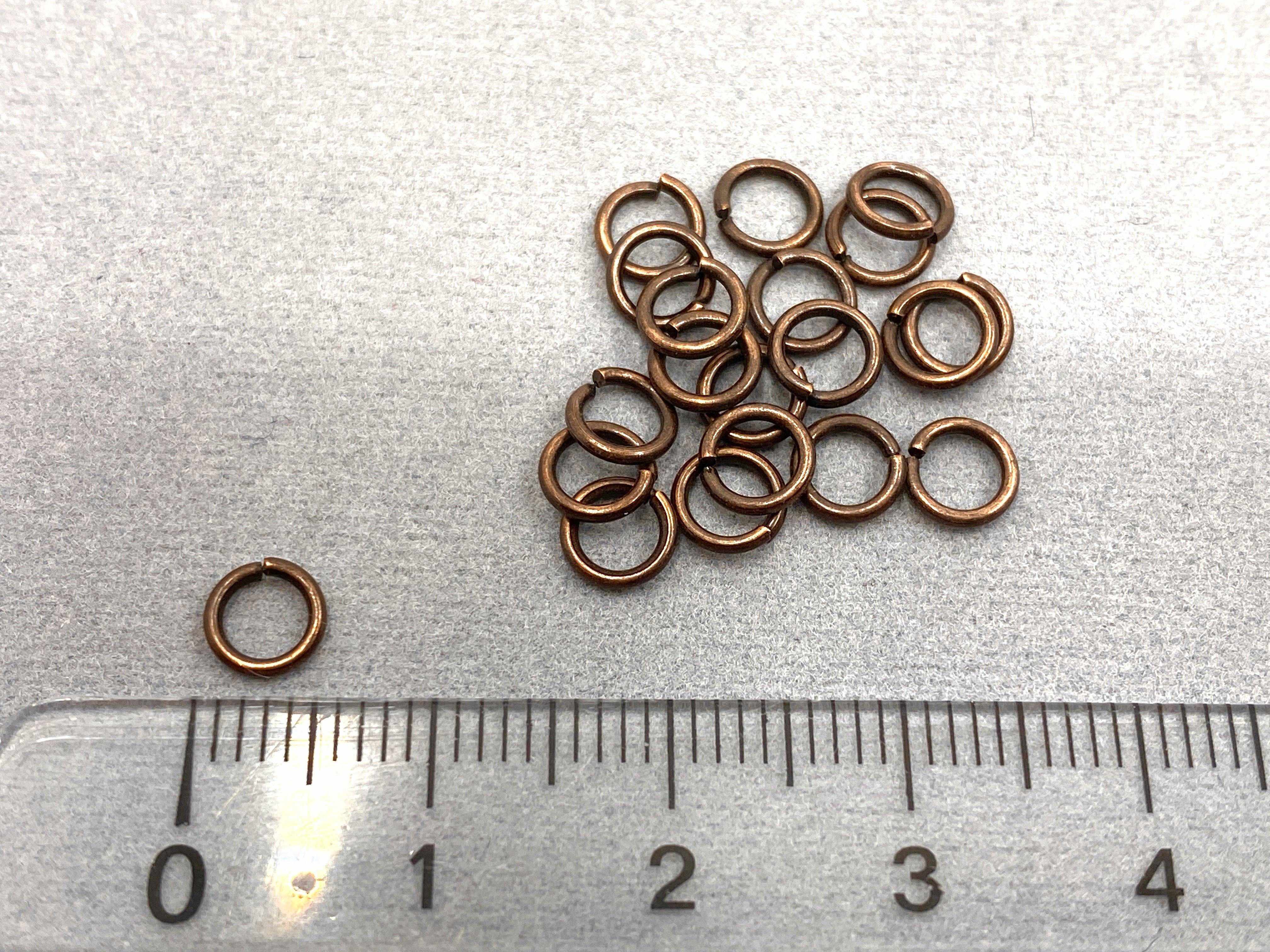 Jumprings aus Metall altkupfer - 20 Stück - bead&more