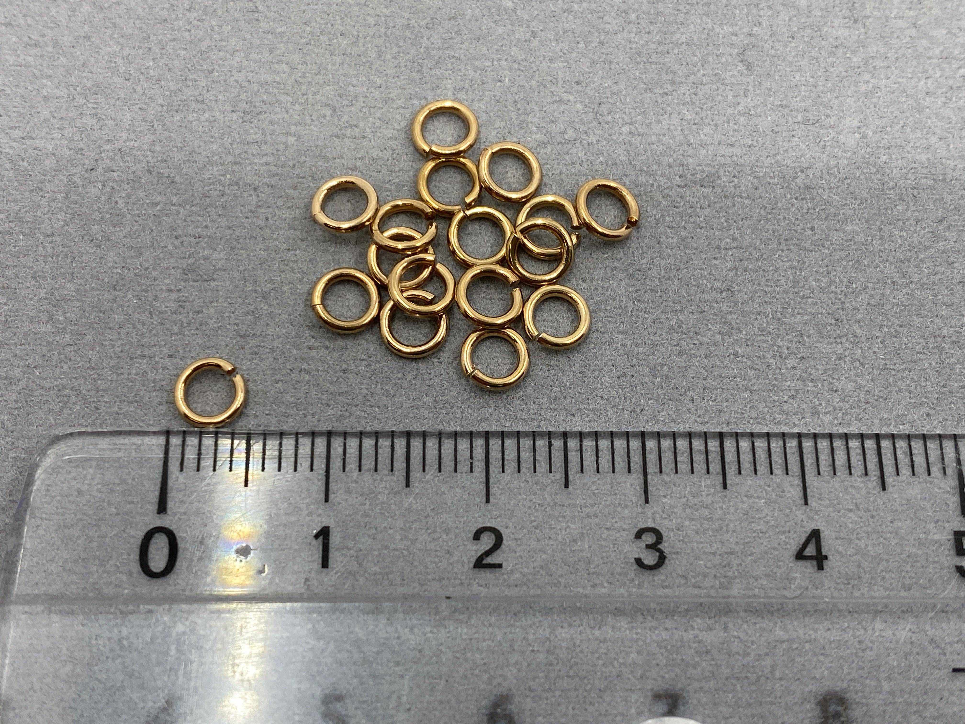 Biegeringe / Jumprings aus Metall roségold - 20 Stück - bead&more