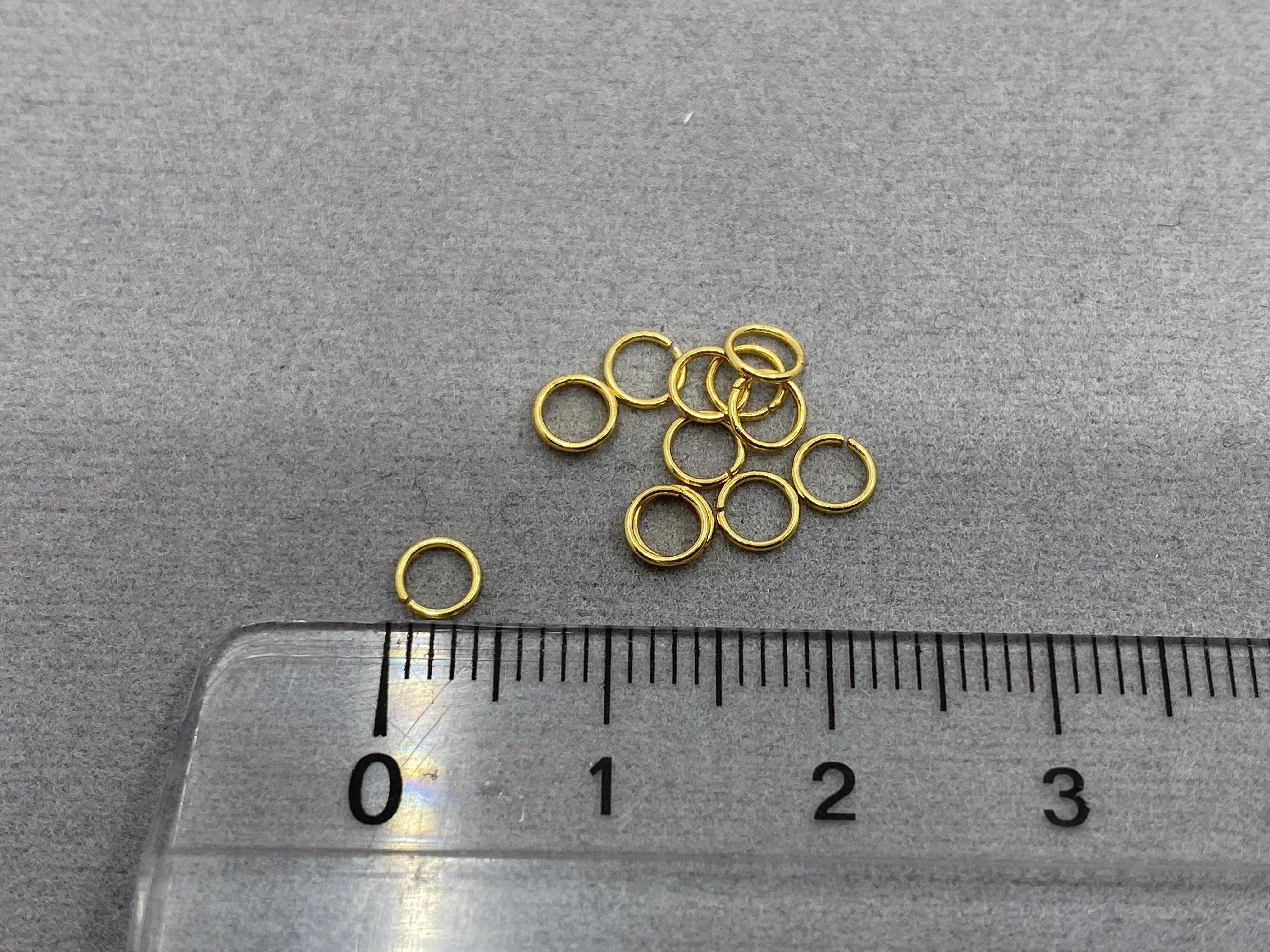 Biegeringe / Jumprings aus Metall gold 4 mm - 20 Stück - bead&more