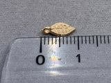 Anhänger Metall Blatt 9 mm, Farbe roségold