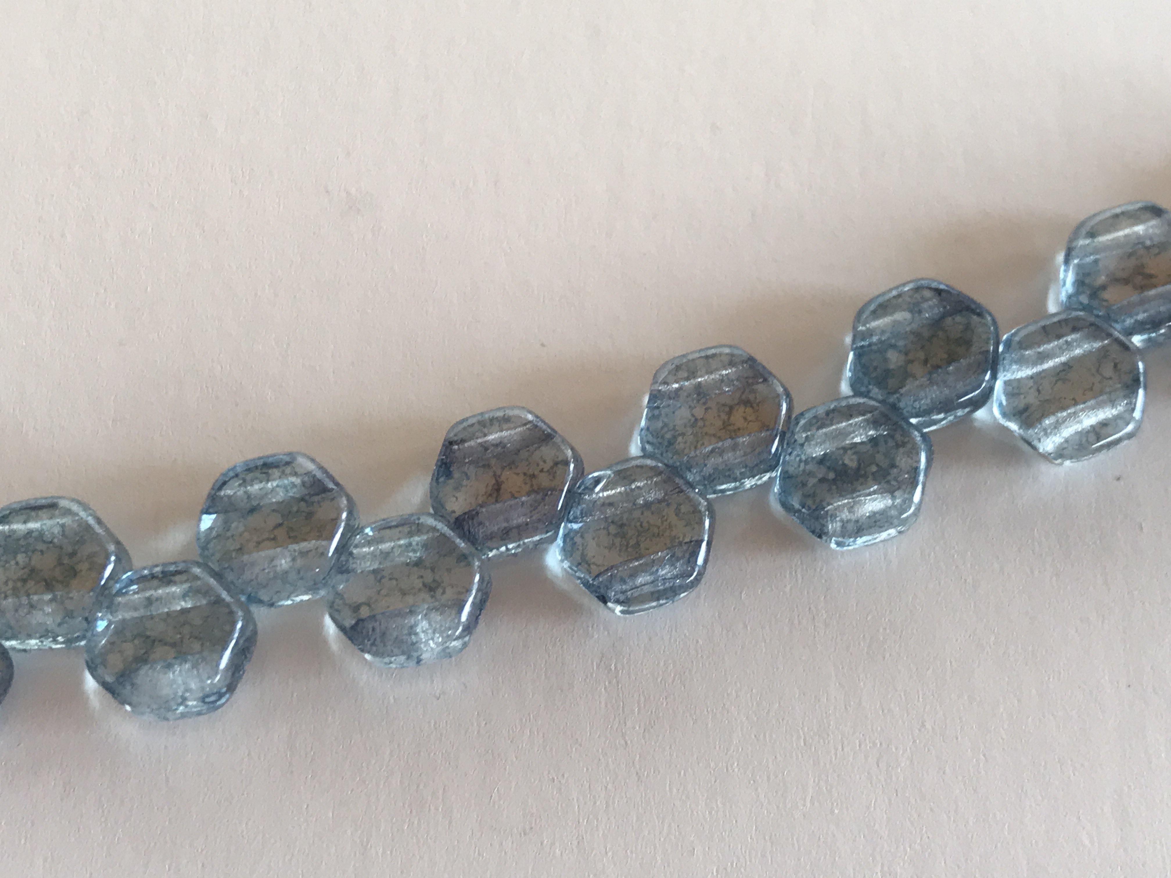 HONEYCOMB 6MM, Farbe 11 BLUE LUSTER - bead&more