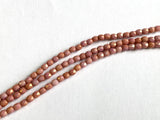 Perle di vetro lucidate a fuoco 4mm, colore B931 Marmo Salmon Rose